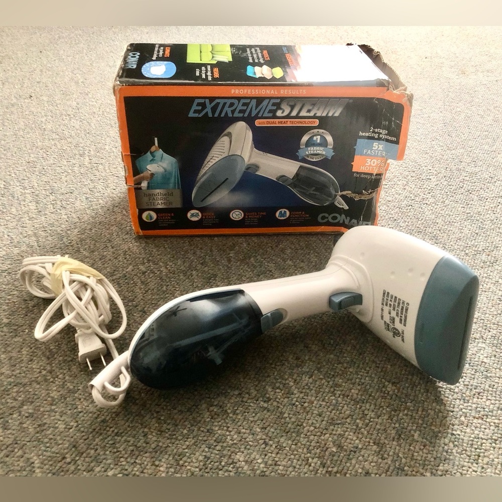 Conair Extreme Steam Hand Held Fabric Steamer Dual Heat, No extra attachments